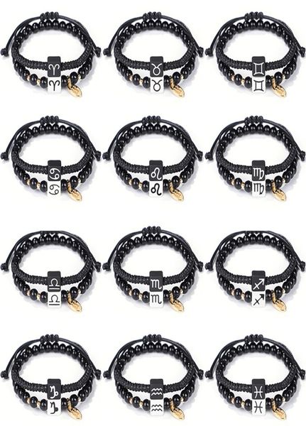 2pcsset 12 zodiac bracelet beaded strands handmade rope braided couple bracelets friendship jewelry3359371, Black
2pcsset 12 zodiac bracelet beaded strands handmade rope braided couple bracelets friendship jewelry3359371, Black