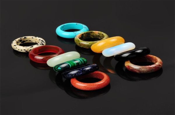 random mixed 8mm natural stone ring opal turquoises black onyx tiger eye sodalite malachite jewelry gift finger rings for women me2444403, Golden;silver
random mixed 8mm natural stone ring opal turquoises black onyx tiger eye sodalite malachite jewelry gift finger rings for women me2444403, Golden;silver