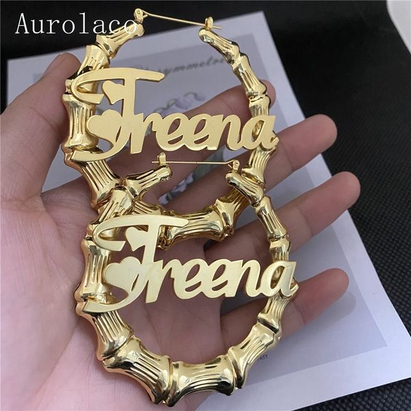 hoop huggie aurolaco 30125mm bamboo earrings custom name earrings customized bamboo hoop earrings stainless steel earrings for women gifts 2, Golden;silver
hoop huggie aurolaco 30125mm bamboo earrings custom name earrings customized bamboo hoop earrings stainless steel earrings for women gifts 2, Golden;silver