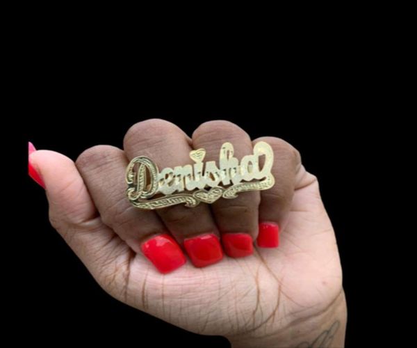 ring two color galvanize name board women double layer custom name personality double finger gold poison6767665, Silver
ring two color galvanize name board women double layer custom name personality double finger gold poison6767665, Silver
