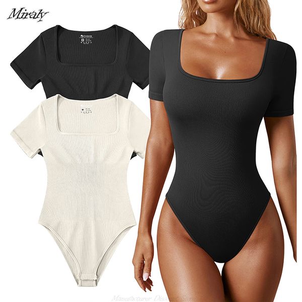 women's shapers seamless shaperwear womens bodysuits ribbed square neck short sleeve control body shapers belly 230815, Black;white
women's shapers seamless shaperwear womens bodysuits ribbed square neck short sleeve control body shapers belly 230815, Black;white