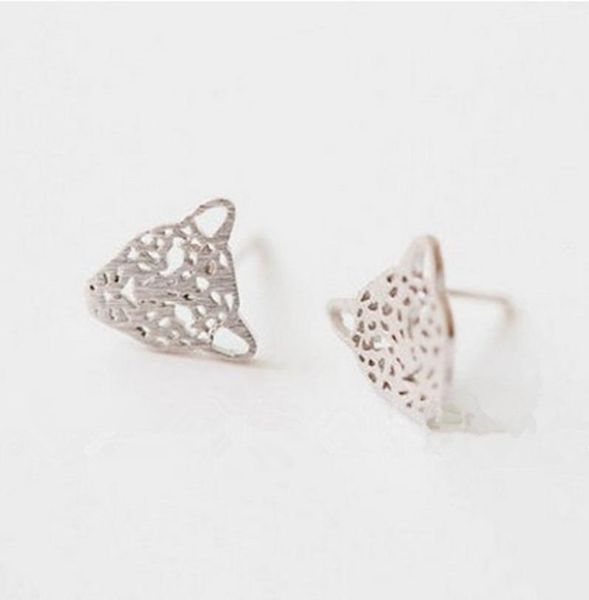 trendy leopard head stud earrings hollow out hammer point design gold silver rose three color optional suitable for men and women8581103, Golden;silver 
trendy leopard head stud earrings hollow out hammer point design gold silver rose three color optional suitable for men and women8581103, Golden;silver