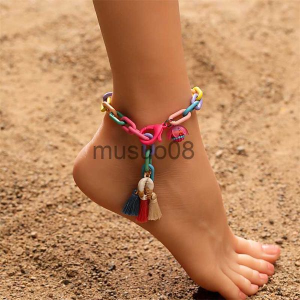 anklets zoshi handmade multicolor chains anklet for women bohemian tassel shell candy color anklet leg chains summer beh jewelry j230815, Red;blue
anklets zoshi handmade multicolor chains anklet for women bohemian tassel shell candy color anklet leg chains summer beh jewelry j230815, Red;blue