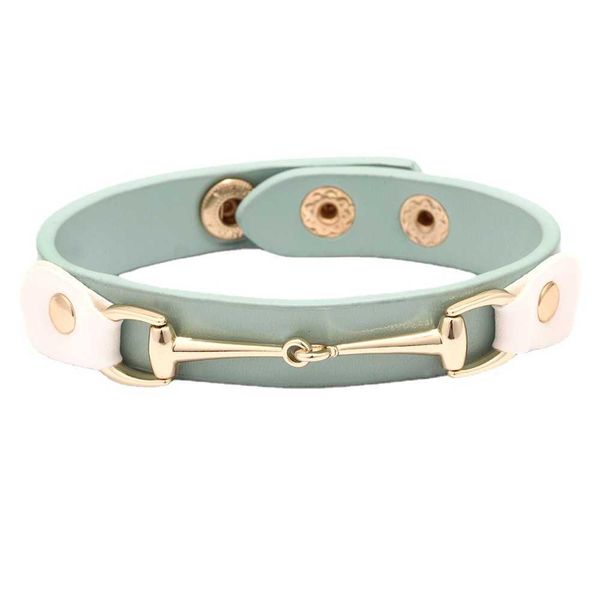 fashion l designer donkey's alloy bracelet fashionable and simple adjustable horseshoe button hand, Silver
fashion l designer donkey's alloy bracelet fashionable and simple adjustable horseshoe button hand, Silver