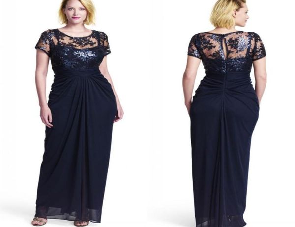 navy blue chiffon sheath plus size formal dresses 2015 new style special occasion sequin lace short sleeve evening dress custom en6595661, Black
navy blue chiffon sheath plus size formal dresses 2015 new style special occasion sequin lace short sleeve evening dress custom en6595661, Black