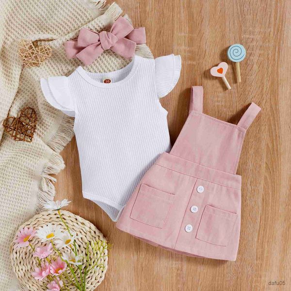 clothing sets 3pcs infant baby girls summer clothes sets 0-18m ruffles fly sleeve solid romper floral suspender skirt headwear r230815, White
clothing sets 3pcs infant baby girls summer clothes sets 0-18m ruffles fly sleeve solid romper floral suspender skirt headwear r230815, White
