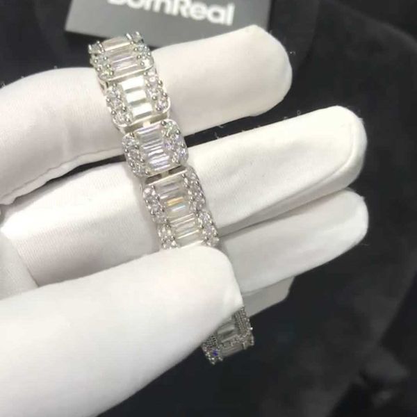 10mm 8" vvs moissanite tennis bracelet wholesale thick baguette bling 925 silver link chain for women fancy jewelry
10mm 8" vvs moissanite tennis bracelet wholesale thick baguette bling 925 silver link chain for women fancy jewelry