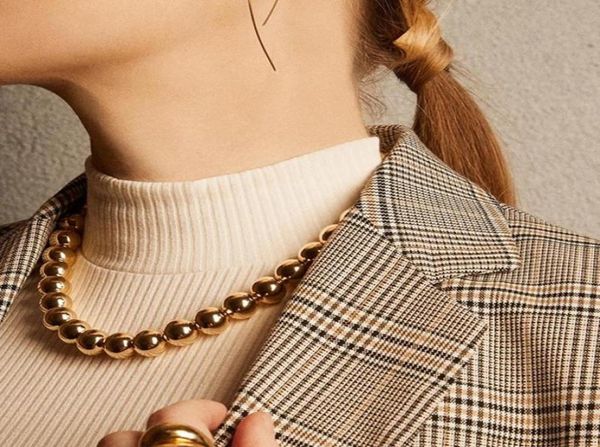 new punk gold color choker necklace collar hip hop big chunky aluminum thickthinround bead chain necklace women jewelry1721488, Golden;silver
new punk gold color choker necklace collar hip hop big chunky aluminum thickthinround bead chain necklace women jewelry1721488, Golden;silver