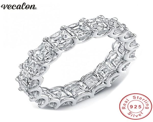 vecalon women wedding bands ring 925 sterling silver princess cut 4mm diamond cz engagement rings for women finger jewelry9755760, Slivery;golden
vecalon women wedding bands ring 925 sterling silver princess cut 4mm diamond cz engagement rings for women finger jewelry9755760, Slivery;golden