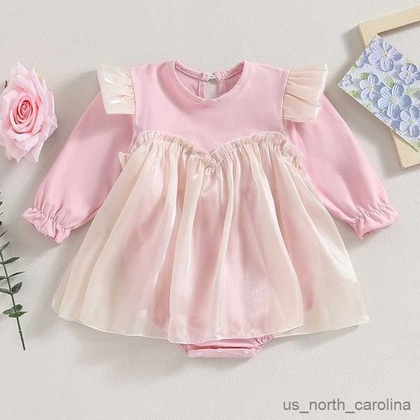 girl's dresses autumn newborn infant baby girls sweet romper dress long sleeve ruffle contrast color princess clothes baby jumpsuit r23, Red;yellow
girl's dresses autumn newborn infant baby girls sweet romper dress long sleeve ruffle contrast color princess clothes baby jumpsuit r23, Red;yellow