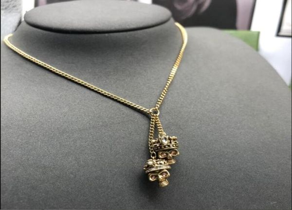 proud personality double skull pendant necklace vintage hiphop rock punk skeleton heads bone chain necklaces men women designer je9430111, Silver
proud personality double skull pendant necklace vintage hiphop rock punk skeleton heads bone chain necklaces men women designer je9430111, Silver