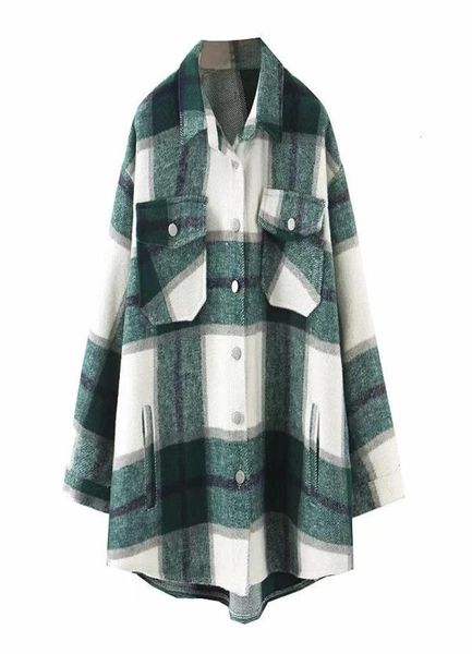 autumn winter plaid oversize jackets loose causal checker streetwear coat ladies fashion clothing patchwork pockets coats sl7009148, Black;brown
autumn winter plaid oversize jackets loose causal checker streetwear coat ladies fashion clothing patchwork pockets coats sl7009148, Black;brown