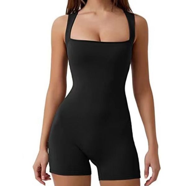 one-piece yoga wear seamless jumpsuits dance slim elastic sports beautiful back butt lift jumpsuit shorts, Black;white
one-piece yoga wear seamless jumpsuits dance slim elastic sports beautiful back butt lift jumpsuit shorts, Black;white