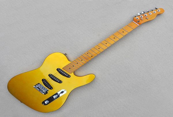 factory custom gold electric guitar with yellow maple fretboard sss piclups chrome hardware can be customized4728485
factory custom gold electric guitar with yellow maple fretboard sss piclups chrome hardware can be customized4728485