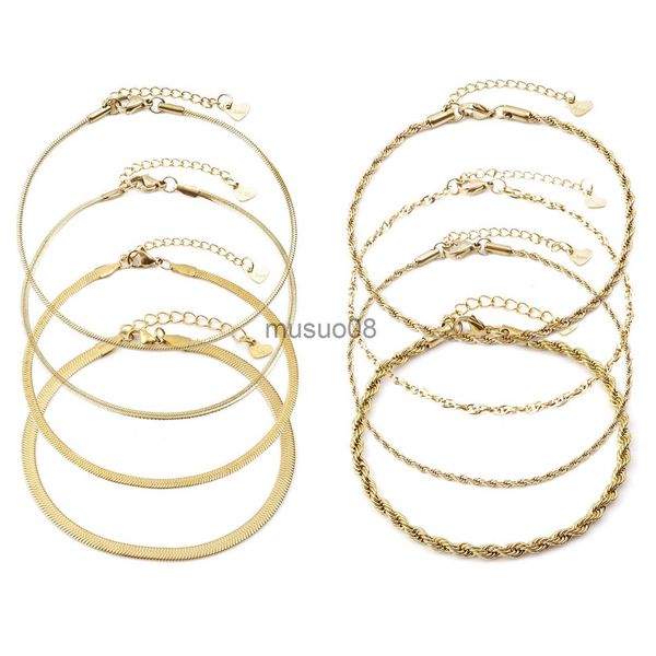 anklets fashion stainless steel link chain anklet gold color brelet for women barefoot beh leg chain summer jewelry gift 23.5cm long j230815, Red;blue
anklets fashion stainless steel link chain anklet gold color brelet for women barefoot beh leg chain summer jewelry gift 23.5cm long j230815, Red;blue