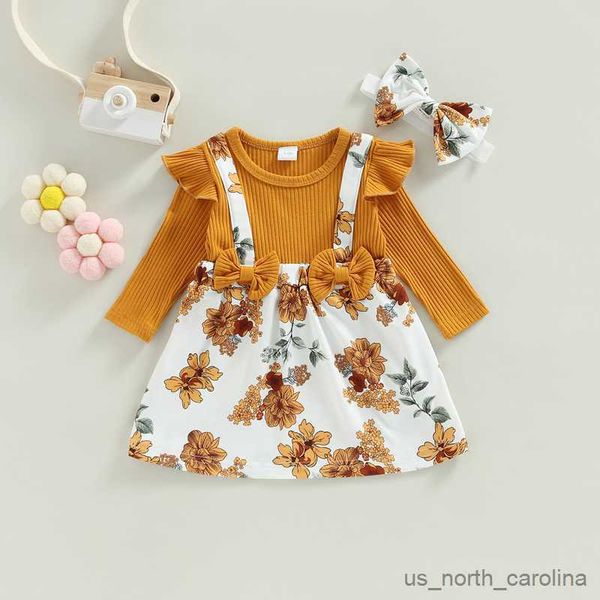 girl's dresses infant baby girls a-line dress floral print knitted ribbed round neck fly long sleeve princess dress with bowknot headba, Red;yellow
girl's dresses infant baby girls a-line dress floral print knitted ribbed round neck fly long sleeve princess dress with bowknot headba, Red;yellow