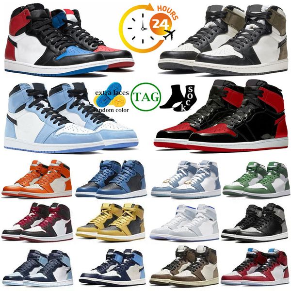 new 1s basketball shoes men women jumpman 1 sports sneakers chicago lost and found lucky green patent bred true blue se space jam light smok
new 1s basketball shoes men women jumpman 1 sports sneakers chicago lost and found lucky green patent bred true blue se space jam light smok