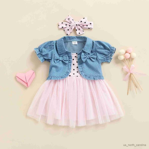 girl's dresses newborn baby girls summer clothes strap sleeveless tulle dress and short sleeve jacket and headband 3pcs r230815, Red;yellow
girl's dresses newborn baby girls summer clothes strap sleeveless tulle dress and short sleeve jacket and headband 3pcs r230815, Red;yellow