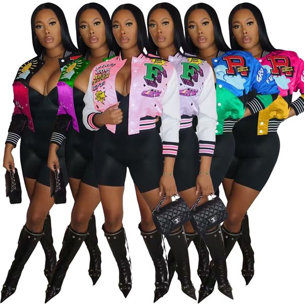 womens jackets women fashion printed baseball jackets color patchwork long sleeve single breasted short varsity coats casual streetwear 230, Black;brown
womens jackets women fashion printed baseball jackets color patchwork long sleeve single breasted short varsity coats casual streetwear 230, Black;brown
