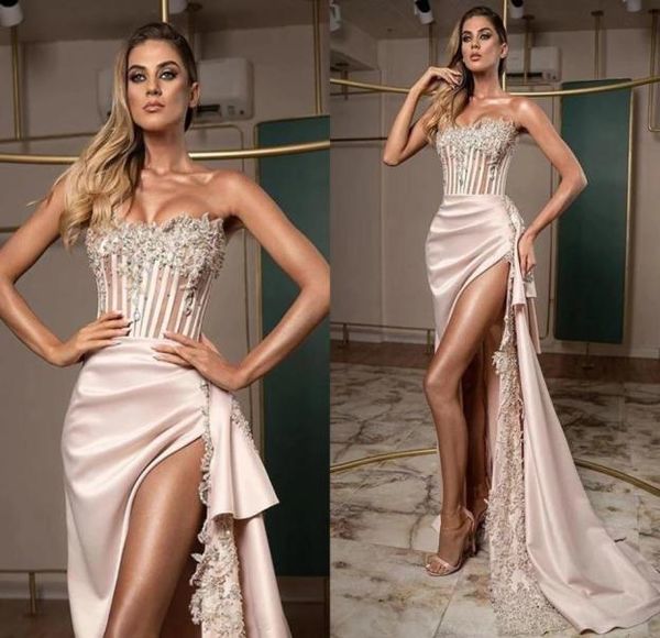 arabic aso ebi corset evening dresses 2022 high split strpless lace appliques beaded special occasion party gowns mermaid swe1434013, Black;red
arabic aso ebi corset evening dresses 2022 high split strpless lace appliques beaded special occasion party gowns mermaid swe1434013, Black;red