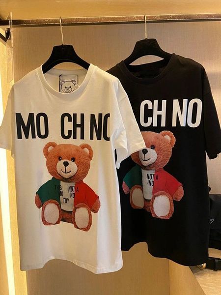 designer womens t-shirt summer luxury brands graphic tee cartoon bear stamp loose cotton round neck for outdoor leisure couple mens womens, Black
designer womens t-shirt summer luxury brands graphic tee cartoon bear stamp loose cotton round neck for outdoor leisure couple mens womens, Black