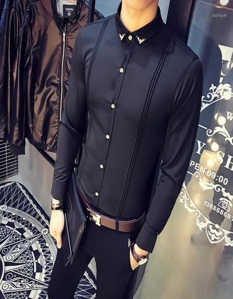 2018 new arrival mens shirt slim fit tuxedo shirts male long sleeve red black white casual shirt men plus size clothing18083245, White;black
2018 new arrival mens shirt slim fit tuxedo shirts male long sleeve red black white casual shirt men plus size clothing18083245, White;black