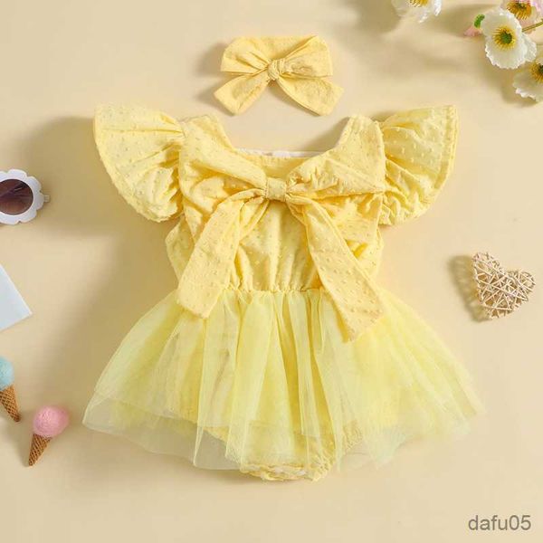 clothing sets lovely baby girls fly sleeve romper two piece clothes set jacquard tulle dress with headband toddler clothing suit r230815, White
clothing sets lovely baby girls fly sleeve romper two piece clothes set jacquard tulle dress with headband toddler clothing suit r230815, White