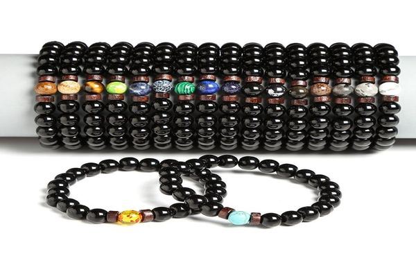 8mmnatural stone healing crystal stretch wood beaded bracelet women men handmade precious gemstone round bracelets fashion charm j3669872, Black
8mmnatural stone healing crystal stretch wood beaded bracelet women men handmade precious gemstone round bracelets fashion charm j3669872, Black