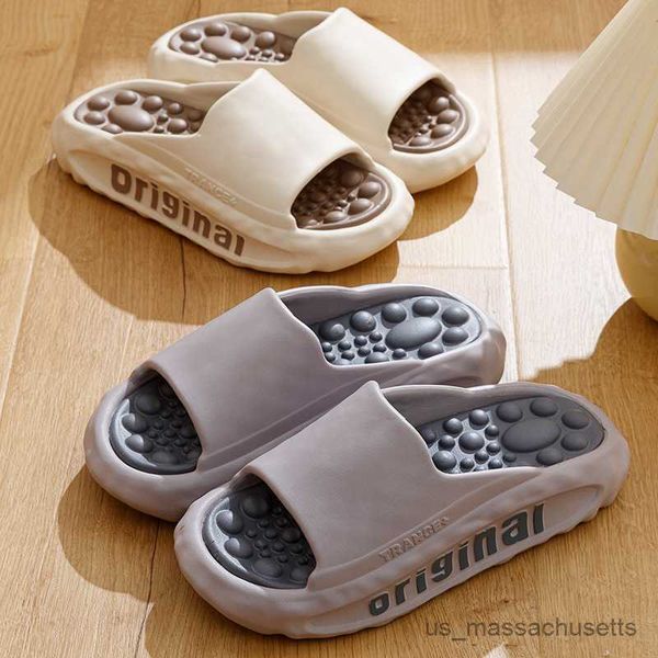 slipper summer feet feeling cool slippers for men and women thick sole slip slippers for home massage wearing sandals outside r230815, Black;grey
slipper summer feet feeling cool slippers for men and women thick sole slip slippers for home massage wearing sandals outside r230815, Black;grey