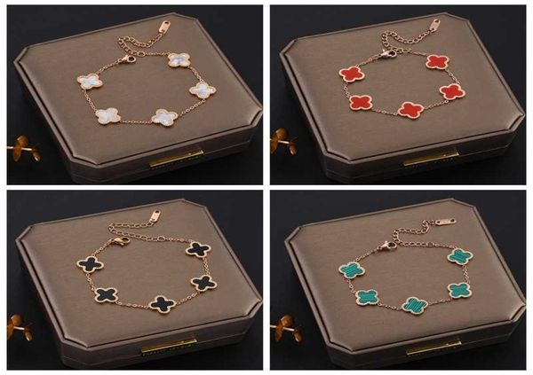 charm bracelets fashion design colorful clover charm bracelet 18k rose gold stainless steel jewelry for gift4448354, Golden;silver
charm bracelets fashion design colorful clover charm bracelet 18k rose gold stainless steel jewelry for gift4448354, Golden;silver