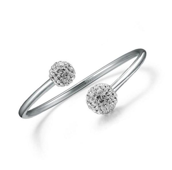 925 sterling silver open women cuff bangle adjustable size shambhala crystal ball bracelets fashion charms jewelry6020586, Black
925 sterling silver open women cuff bangle adjustable size shambhala crystal ball bracelets fashion charms jewelry6020586, Black