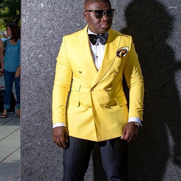 men's suits yellow double breasted men for african 2 piece slim fit prom wedding tuxedo groomsmen set blazer with black pants fashion, White;black
men's suits yellow double breasted men for african 2 piece slim fit prom wedding tuxedo groomsmen set blazer with black pants fashion, White;black