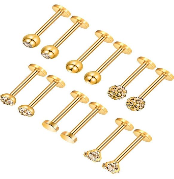 316l crystal rhinestone nose ring ear studs tongue nail labret stainless steel body piercing jewelry gifts 12pcslot8580231, Golden;silver
316l crystal rhinestone nose ring ear studs tongue nail labret stainless steel body piercing jewelry gifts 12pcslot8580231, Golden;silver