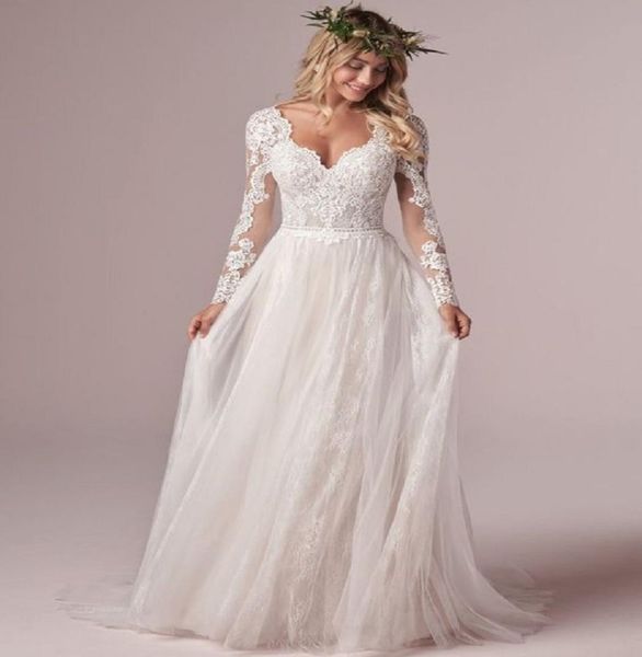 bohemian long sleeve wedding dresses v neck tulle lace boho bridal dresses beach summer plus wedding gowns low back vestido de nov6239223, White
bohemian long sleeve wedding dresses v neck tulle lace boho bridal dresses beach summer plus wedding gowns low back vestido de nov6239223, White