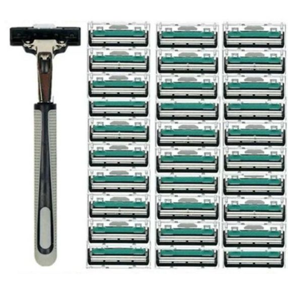 1 handle and 30pcs double layers blades manual razor men male body face shaving razor for standard beard shaver trimmer1962309
1 handle and 30pcs double layers blades manual razor men male body face shaving razor for standard beard shaver trimmer1962309