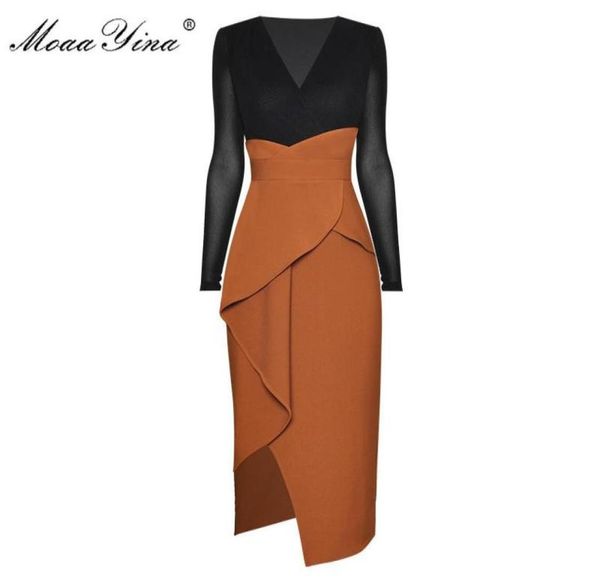moaayina fashion designer dress spring women dress vneck long sleeve patchwork package buttocks ruffles asymmetrical dresses4010877, Black;gray
moaayina fashion designer dress spring women dress vneck long sleeve patchwork package buttocks ruffles asymmetrical dresses4010877, Black;gray