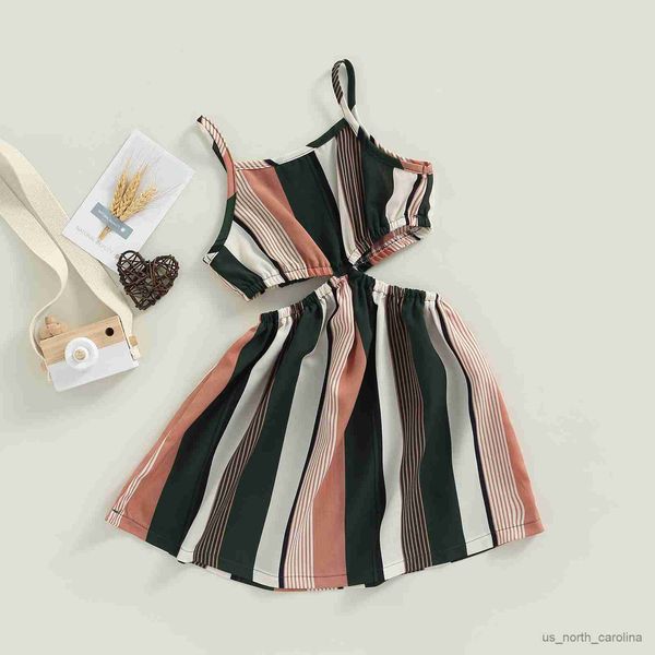 girl's dresses girl casual summer dress children girl sleeveless straps contrast color stripe cutout high waist dress girl clothes r230, Red;yellow
girl's dresses girl casual summer dress children girl sleeveless straps contrast color stripe cutout high waist dress girl clothes r230, Red;yellow