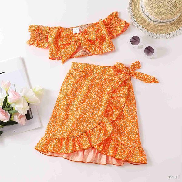 clothing sets kids infant baby girl shoulder skirt floral print bow decoration sweet summer clothing 2pcs set 4-9t r230815, White
clothing sets kids infant baby girl shoulder skirt floral print bow decoration sweet summer clothing 2pcs set 4-9t r230815, White