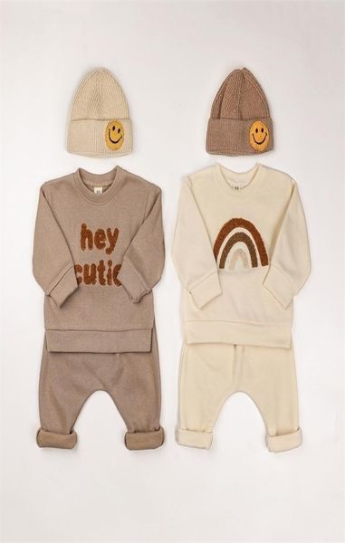 europe baby cotton kintting clothing sets kids boys girls spring clothes loose tracksuit pullovers pants 2pcs outfits 2208089734025, White
europe baby cotton kintting clothing sets kids boys girls spring clothes loose tracksuit pullovers pants 2pcs outfits 2208089734025, White