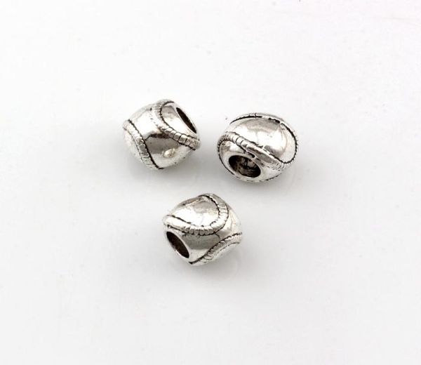 100pcs antique silver zinc alloy sports baseball spacers large hole beads for jewelry making bracelet necklace diy accessories f13072686, Bronze;silver
100pcs antique silver zinc alloy sports baseball spacers large hole beads for jewelry making bracelet necklace diy accessories f13072686, Bronze;silver
