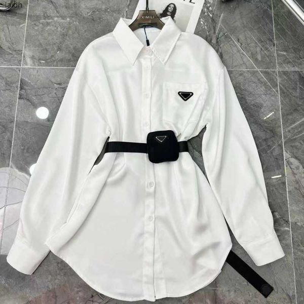 sashes blouse for womens designers triangle letter shirts quality chiffon women's blouses coat with waist bag smlqcit, White;black
sashes blouse for womens designers triangle letter shirts quality chiffon women's blouses coat with waist bag smlqcit, White;black