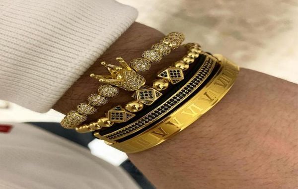 3pcsset 4pcsset men bracelet jewelry crown charms macrame beads bracelets braiding man luxury jewelry for women bracelet gift y1407575151, Golden;silver
3pcsset 4pcsset men bracelet jewelry crown charms macrame beads bracelets braiding man luxury jewelry for women bracelet gift y1407575151, Golden;silver