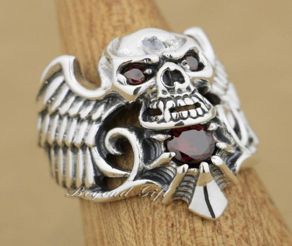 925 sterling silver devil wing skull red cz stone mens biker ring 9m013 us size 814 8028157, Golden;silver
925 sterling silver devil wing skull red cz stone mens biker ring 9m013 us size 814 8028157, Golden;silver