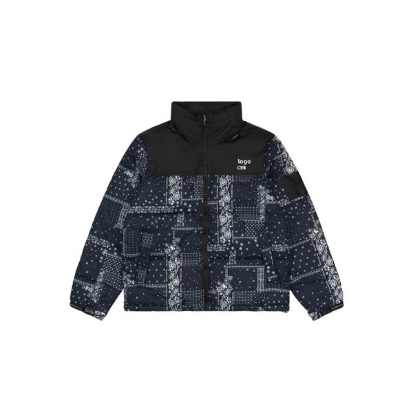 couples down jacket men's short standing collar cashew flower casual warm coat women's short sports coat9, Black
couples down jacket men's short standing collar cashew flower casual warm coat women's short sports coat9, Black