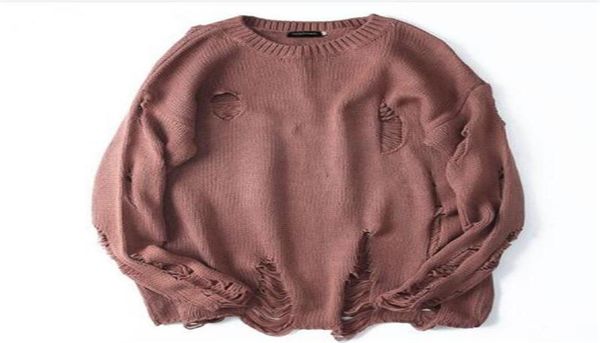 ripped destroyed holes distressed sweaters mens knitted pullover sweater male hip hop fashion loose sweater streetwear2108148, White;black
ripped destroyed holes distressed sweaters mens knitted pullover sweater male hip hop fashion loose sweater streetwear2108148, White;black