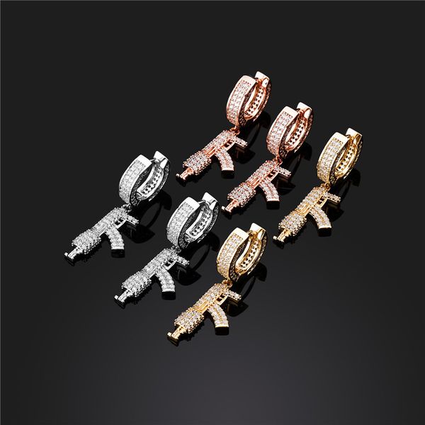 new arrived fashion three color earrings creative design stud earrings for men women, Golden;silver
new arrived fashion three color earrings creative design stud earrings for men women, Golden;silver