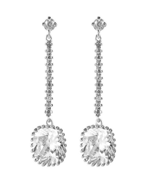 white square zircon dangle earring long drop studs ear jewelry bridesmaid gift tassel bridal dangly vintage earrings for women71404171704, Silver
white square zircon dangle earring long drop studs ear jewelry bridesmaid gift tassel bridal dangly vintage earrings for women71404171704, Silver