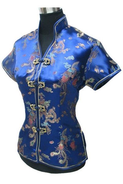 women's blouses shirts summer stylish navy blue chinese women blouse traditional silk satin shirt v-neck clothing size s l xl xxl xx, White
women's blouses shirts summer stylish navy blue chinese women blouse traditional silk satin shirt v-neck clothing size s l xl xxl xx, White