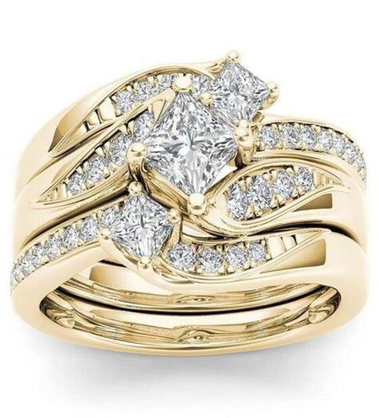 luxury jewelry 925 sterling silvergold fill princess cut white z cz diamond gemstones eternity women wedding engagement band 9916400, Slivery;golden
luxury jewelry 925 sterling silvergold fill princess cut white z cz diamond gemstones eternity women wedding engagement band 9916400, Slivery;golden