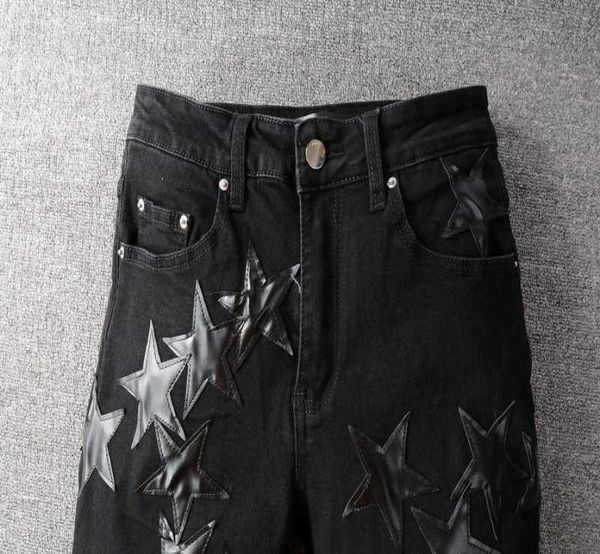 high street fashion brand amirs black five pointed star jeans for young men9260757, Blue
high street fashion brand amirs black five pointed star jeans for young men9260757, Blue